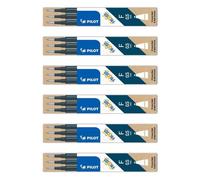 Recharges PILOT BLS-FR5 pour stylo roller FRIXION BALL CLICKER 0,5 - Lot de 6 packs de 3 en bleu noir