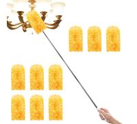 Recharges pour Chiffon A Poussiere | Brosse Antistatique De Nettoyage De Poussière,Chiffon Extensible pour Voiture Électronique Meuble Fenêtre Bibliothèque Mur Sol Plafond - Dépoussiéreur