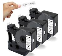 Recharges pour étiqueteuse Dymo D1 45013 S0720530, 1,27 cm x 7,6 m, ruban d'étiquetage noir sur blanc pour DYMO LabelManager PnP 160 280 210D 360D 420 450D étiqueteuse 3P