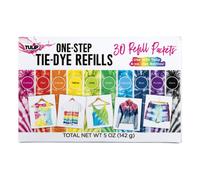 Recharges pour kit de teinture tie-dye Tulip One-Step Rainbow Tie Dye Multicolore, paquet de 30