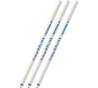 Recharges pour petit stylo à bille - Bleu - 3 pièces - Mine moyenne - ONLINE