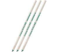 Online 3 pièces recharges de stylo bille multifonction, D1, largeur de trait M, aussi compatible avec Lamy, Rotring, Cross etc, recharge standard internationale, indélébile, couleur d' encre verte