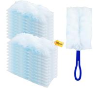 Recharges pour plumeau Tête de Remplacement en Vrac pour Le Nettoyage de la Maison, Recharges pour plumeau Non parfumé compatibles avec Swiffer, 20 pièce