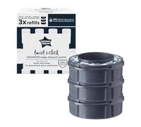 Recharges pour poubelles à couches Twist & Click de Tommee Tippee, GREENFILM antibactérien durable, pack de 3