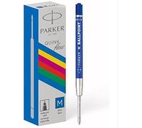 Recharges pour stylo bille - PARKER - QUINKflow - Encre bleue - Pointe moyenne - Lot de 20