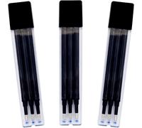 Recharges Pour Stylos Effaçables,Encre Gel,Recharges D'encre Effaçable Pour Stylo Bille,Trait De 0,7 Mm.,Lot De 3 Recharges Noires (9 Recharges)