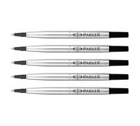 Recharges rollerball PARKER - Z41 - Pointe Moyenne 0,7 mm - Noir - Lot de 5