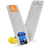 Recharges Serpillière XL Microfibre 40 cm, Lot de 2 - ALANBERG | Balai Lingette, Format 40 Cm, Système Double Compartiment, Réutilisables, Pour Tous Types De Sols