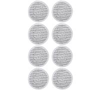 Recharges Tampons Microfibre pour Vadrouille Rotative, 4 Pièces | Nettoyage Multi-Surfaces, Fibres Tissées Serrées, Diffusion Vapeur Uniforme, Gris Rayé