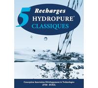 Recharges Cassiques pour pichet filtreur x 5 - HYDROPURE - EOLE-AGAPE - Gris - Charbon actif - 1,2 Litres