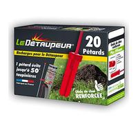 DETAUPEUR Recharges X20 pour Pieges Anti Taupes et Rats Taupiers | Utilisables sous la Pluie | Armement en Toute Sécurité