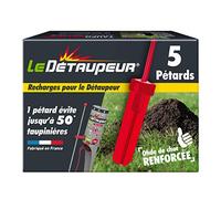 Recharges X5 pour Pieges Anti Taupes et Rats Taupiers | Utilisables sous la Pluie | Armement en Toute Sécurité