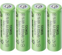 Rechargez la Batterie Accu Solar Batterie Ni-MH AA 600 mAh Rechargeable Lot de 4 pour Produits Solaires