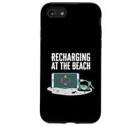 Recharging At The Beach Low Battery Crab Phone Coque pour iPhone SE (2020) / 7/8