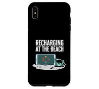 Recharging At The Beach Low Battery Crab Phone Coque pour iPhone XS Max