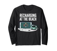 Recharging At The Beach Low Battery Crab Phone Manche Longue