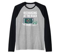 Recharging At The Beach Low Battery Crab Phone Manche Raglan