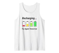 Recharging Low Social Battery Funny Introvert Débardeur