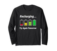 Recharging Low Social Battery Funny Introvert Manche Longue