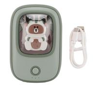 Réchauchable Réchauffeur de Main Mignon Hiver Portable électrique Réutilisable Pocket Hot Hands Habrières avec Batterie 4000mAh Chauffage Rapide pour Les activités extérieures (Rose) (Vert)