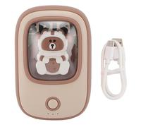 Réchauchable Réchauffeur de Main Mignon Hiver Portable électrique Réutilisable Pocket Hot Hands Habrières avec Batterie 4000mAh Chauffage Rapide pour Les activités extérieures (Rose) (Vert) (Brun)