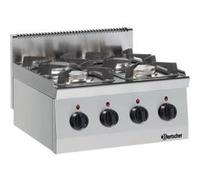 Réchaud à 4 feux vifs gaz prof. 600 G