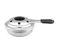 Réchaud à alcool - Brûleur à alcool portable - Mini réchaud avec brûleur en acier inoxydable - Équipement de cuisine sûr avec poignée anti-brûlure pour la cuisine en plein air - Théière fondue de