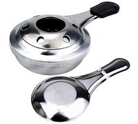 Réchaud à Alcool, Cadre Réglable, Poignée Anti-brûlure, Réchaud à Alcool de Camping, Brûleur à Alcool avec Matériau en Acier Inoxydable pour Fondue, Fondue, Randonnée et Camping