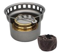 Réchaud à alcool en titane, Mini réchaud de Camping Portable en métal, ustensiles de cuisine Camping légers pour pique-nique barbecue randonnée en plein air