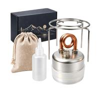 Réchaud à Alcool Foyer De Combustion Avec Support De Pot Et Pare-Vent | Réchaud de Chauffage à Alcool Pour Randonnée Sac À Dos Aventure Préparation Café