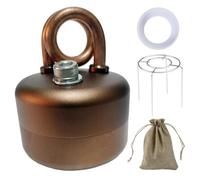 Réchaud à alcool pour la randonnée, mini brûleur à alcool ultra léger de 3, 5 oz avec support, réchaud de camping en laiton ébullition rapide pour la cuisine en plein air, la randonnée et les k