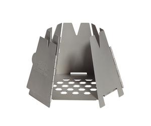 Réchaud à bois pliable Vargo Hexagon - Acier inoxydable