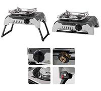 Réchaud à cartouche de gaz avec sécurité d'allumage, avec pieds rabattables, réchaud de camping (9329706622)