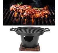 Réchaud à charbon de bois portable coréen pour barbecue, réchaud de camping, accessoires pour usage domestique, mini barbecue sans fumée, 26 x 21 x 12,5 cm, barbecue à charbon portable, mini fumée