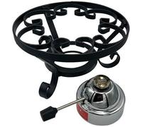 Réchaud à fondue - TABLE ET COOK - Ø22 à 24cm - Luxe - Brûleur à gaz - Noir
