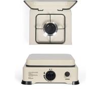 Réchaud à gaz 1 brûleur Allumage automatique Piézo propane et butane thermostat 3 niveaux POUR CAMPING