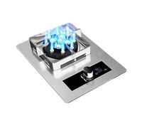 Réchaud à gaz 43 cm, 8,5 kW avec protection anti-flamme, grille de casserole en fonte - Conversion de gaz NG/LP pour la cuisine à la maison