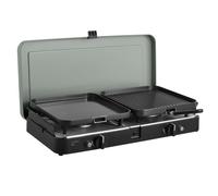 CADAC Réchaud à gaz 2-Cook 3 Pro Deluxe 30 mbar – 2 brûleurs – Allumage piézo – Noir/Gris