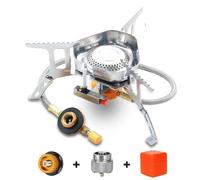 Réchaud à gaz de camping 3500 W, coupe-vent, portable, pliable, équipement touristique for la cuisine et randonnée