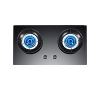 Réchaud à gaz de camping, réchaud à feu féroce en verre trempé de 5,2 kW, avec grille de cuisson coupe-vent et récupératrice d'énergie, for les familles en camping(NG)