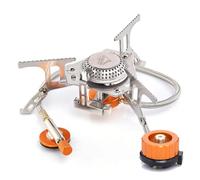 Réchaud à gaz de camping Widesea, brûleur touristique d'extérieur, chauffage feu puissant, cuisinière, four survie, fournitures d'équipement pique-nique(With adapator)