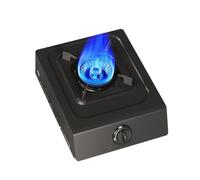 Réchaud À Gaz De Table 5 KW, 1 Brûleur, Couvercle De Protection Monobloc En Acier Inoxydable, Avec Sécurité Anti-extinction De Flamme, Pour Caravane, Maison(LPG)