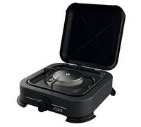 InCasa Réchaud à gaz d'extérieur 1 feu 016464 – 2,2 kW – Noir – Camping