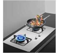 Réchaud à gaz d'extérieur - Cuisinière à gaz 2 brûleurs haute puissance en acier inoxydable, portable pour le camping et la maison