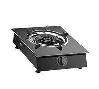 Réchaud À Gaz D'extérieur - Plaque De Cuisson Simple Brûleur, Plages Réglage Multi-niveaux, Réchaud Camping En Verre Trempé, Pour Caravane, Table Autonome(A-3.6KW,NG)