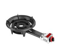 Réchaud à gaz d'intérieur à brûleur unique avec grille en fonte et protection anti-flamme, table de cuisson haute efficacité pour la maison et le camping