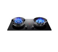 Réchaud à gaz double, avec brûleur à concentration d'énergie, flamme élevée et réchaud de camping à 9 brûleurs 5,2 kW haute puissance, cuisine de camping extérieure portable(NG)