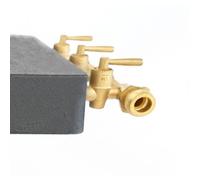 Rechaud à gaz en Fonte véritable INTEC 9800 4 pieds 2 bruleurs + Tuyau gaz flexible 1.50m + Détendeur Propane