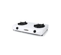 Orbegozo Réchaud à gaz FO 2600 – Butane – Allumage piézoélectrique – Blanc – Deux brûleurs Triple C