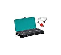 Réchaud à gaz GOLD III 3 feux 4100W portable Brûleurs Fonte Propane Noir